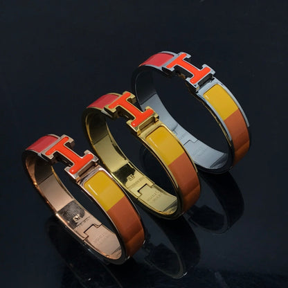 [⭐Aura ]H BRACELET ORANGE RAINBOW CERAMIC