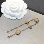 Aura STAR AND SUN 4 MOTIFS GOLD DIAMONDS BRACELET