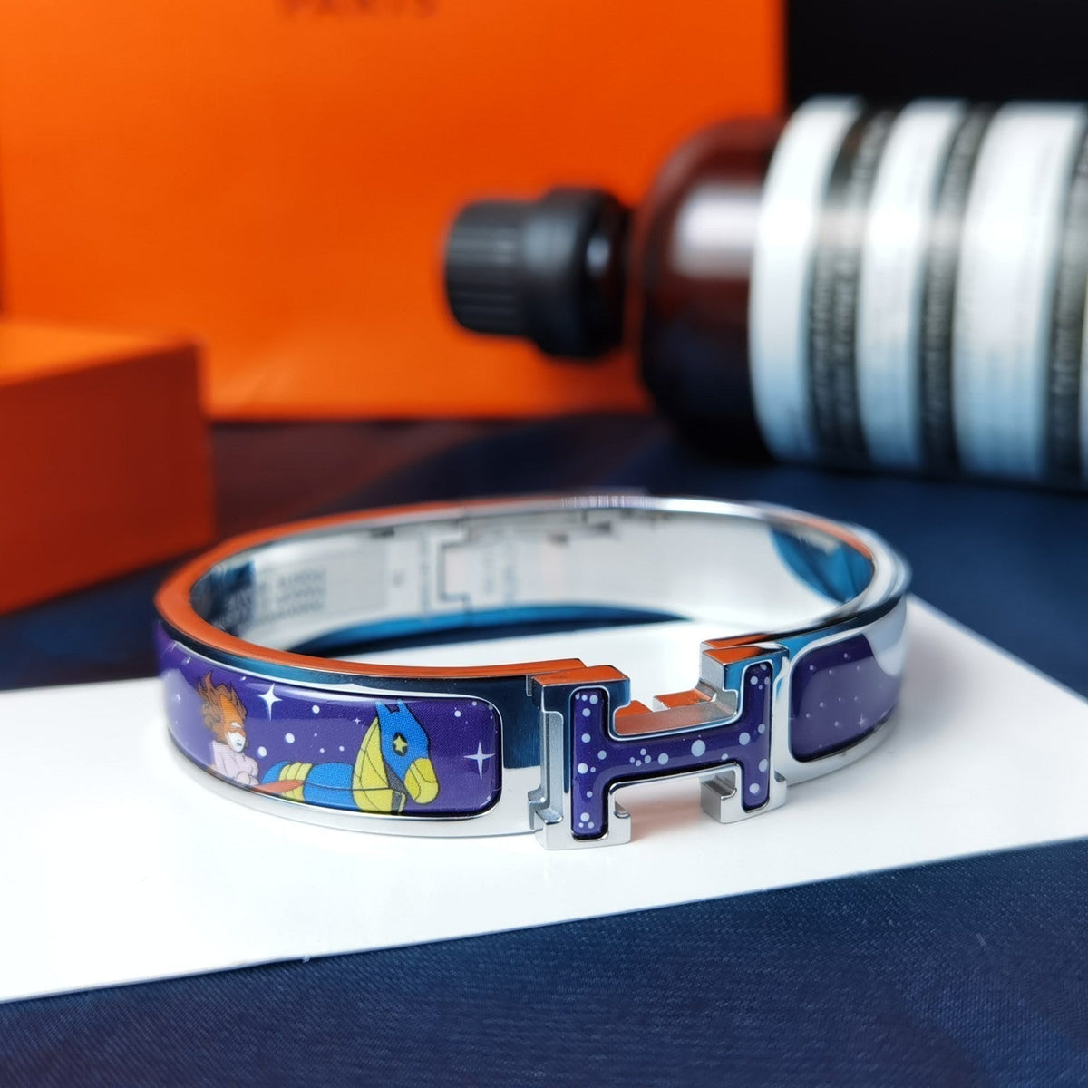 [⭐Aura ]H STAR AND MOON BRACELET 12MM
