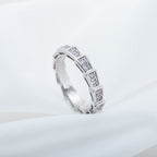 [⭐DORISW]SERPENTI RING SILVER DIAMOND PAVED 3MM