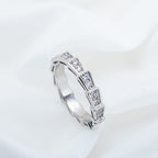 [⭐DORISW]SERPENTI RING SILVER DIAMOND PAVED 3MM