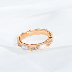 [⭐DORISW]SERPENTI RING PINK GOLD DIAMOND MOP 3MM