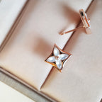 Aura STAR MOP PINK GOLD EARRINGS