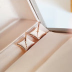 Aura STAR MOP PINK GOLD EARRINGS