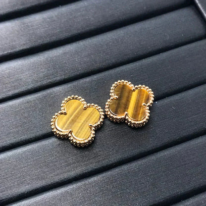 Aura CLOVER MEDIUM 1 MOTIV TIGER EYE OHRRINGE