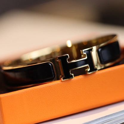 [⭐Aura ]H BRACELET 12MM GOLD