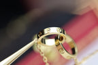 Aura LOVE NECKLACE DOUBLE RING GOLD