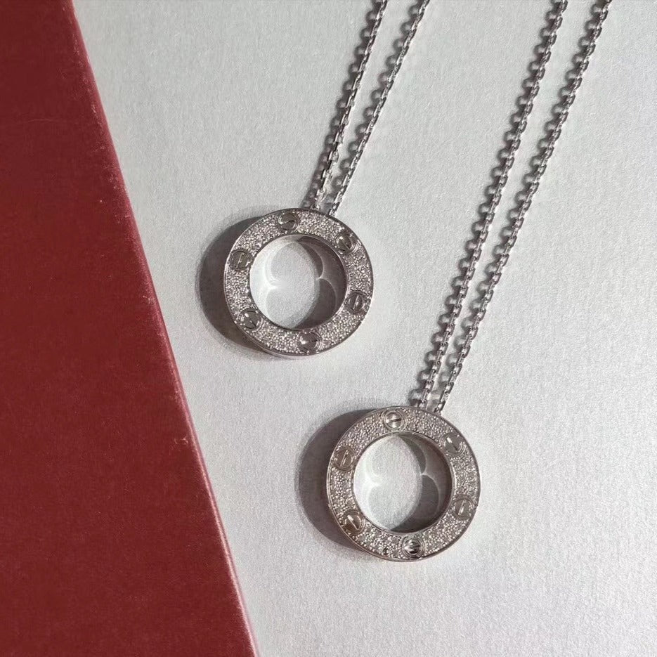 Aura LOVE HALSKETTE VERSTELLBAR SILBER