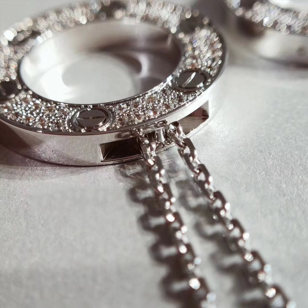 Aura LOVE HALSKETTE VERSTELLBAR SILBER