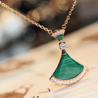 [⭐Veya]DREAM HALSKETTE MALACHIT DIAMANT