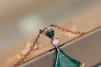 [⭐Veya]DREAM HALSKETTE MALACHIT DIAMANT