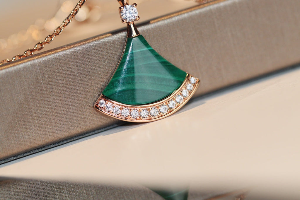 [⭐Veya]DREAM HALSKETTE MALACHIT DIAMANT