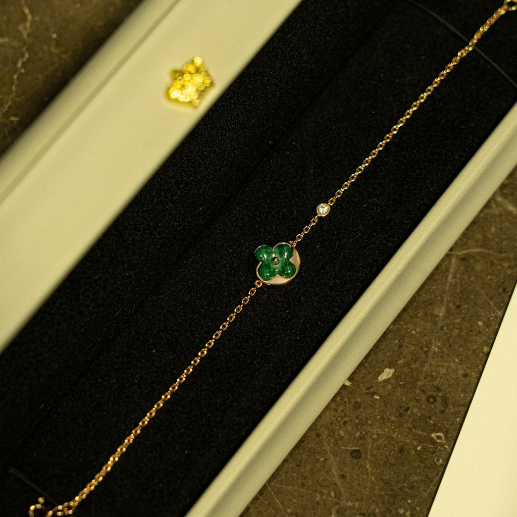 Aura SONNENMALACHIT 1 DIAMANT ROSÉGOLD ARMREIF