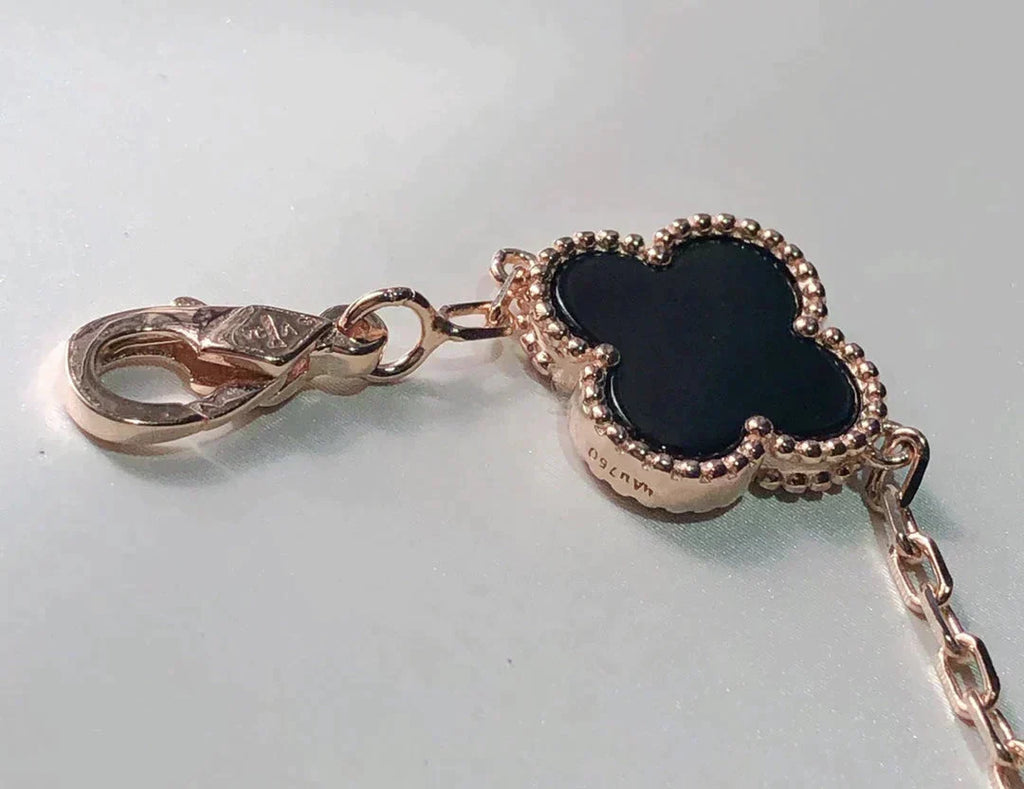 [Aura ]New CLOVER 5 MOTIFS MULTICOLOR BRACELET