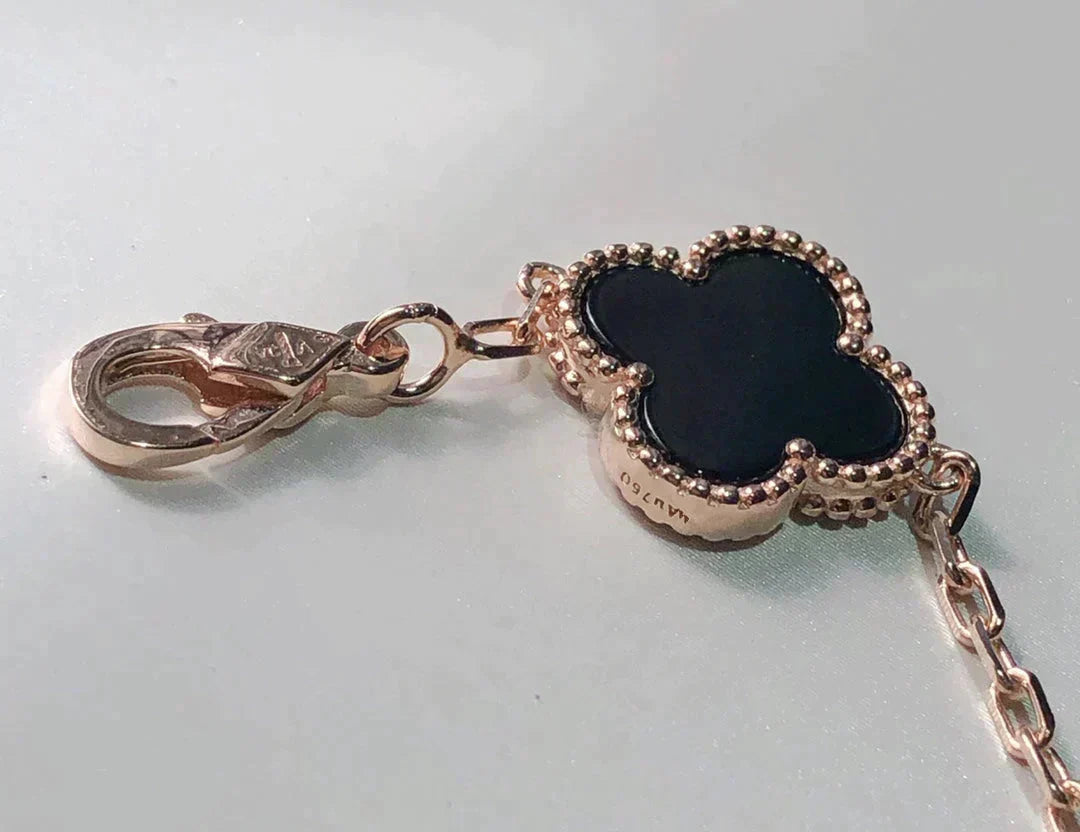 [⭐Aura ]New CLOVER 5 MOTIFS MULTICOLOR BRACELET