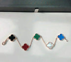[Aura ]New CLOVER 5 MOTIFS MULTICOLOR BRACELET