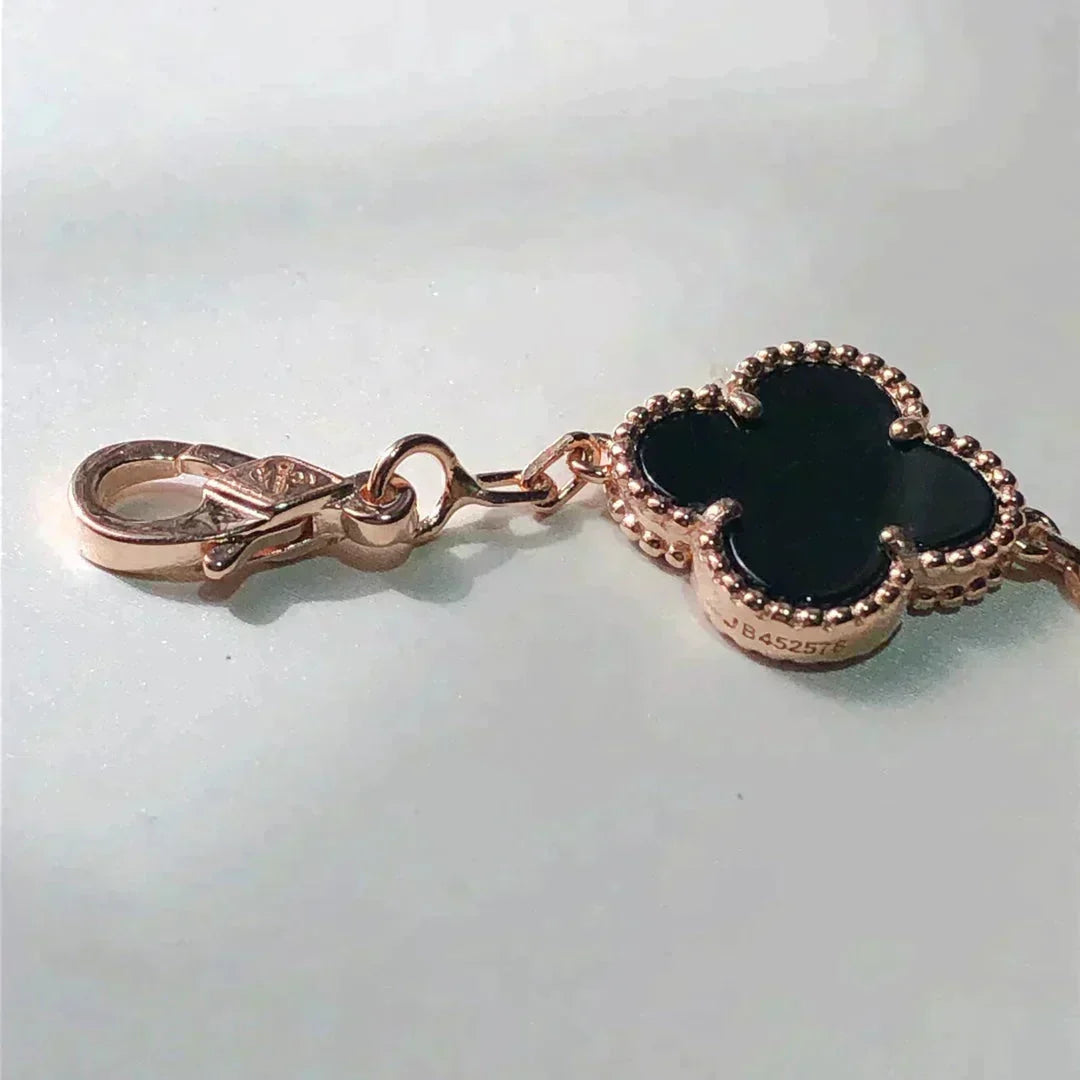 [Aura ]New CLOVER 5 MOTIFS MULTICOLOR BRACELET