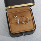 Aura JUSTE EARRINGS 12.75MM PINK GOLD DIAMOND