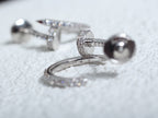 Aura JUSTE EARRINGS 12.75MM SILVER DIAMOND