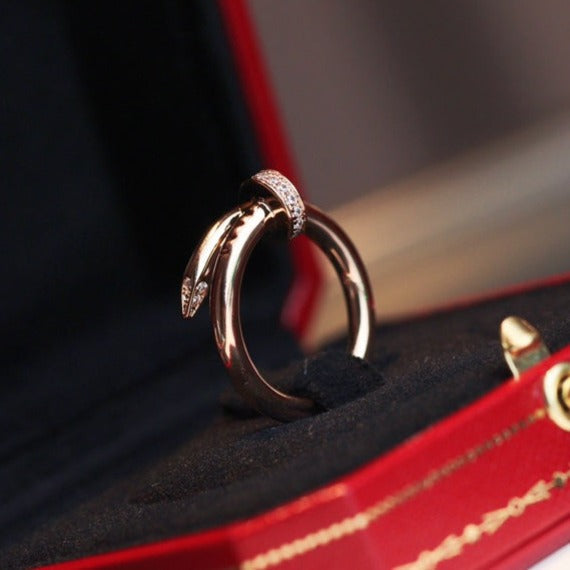 Aura JUSTE RING 2.65MM PINK GOLD DIAMOND