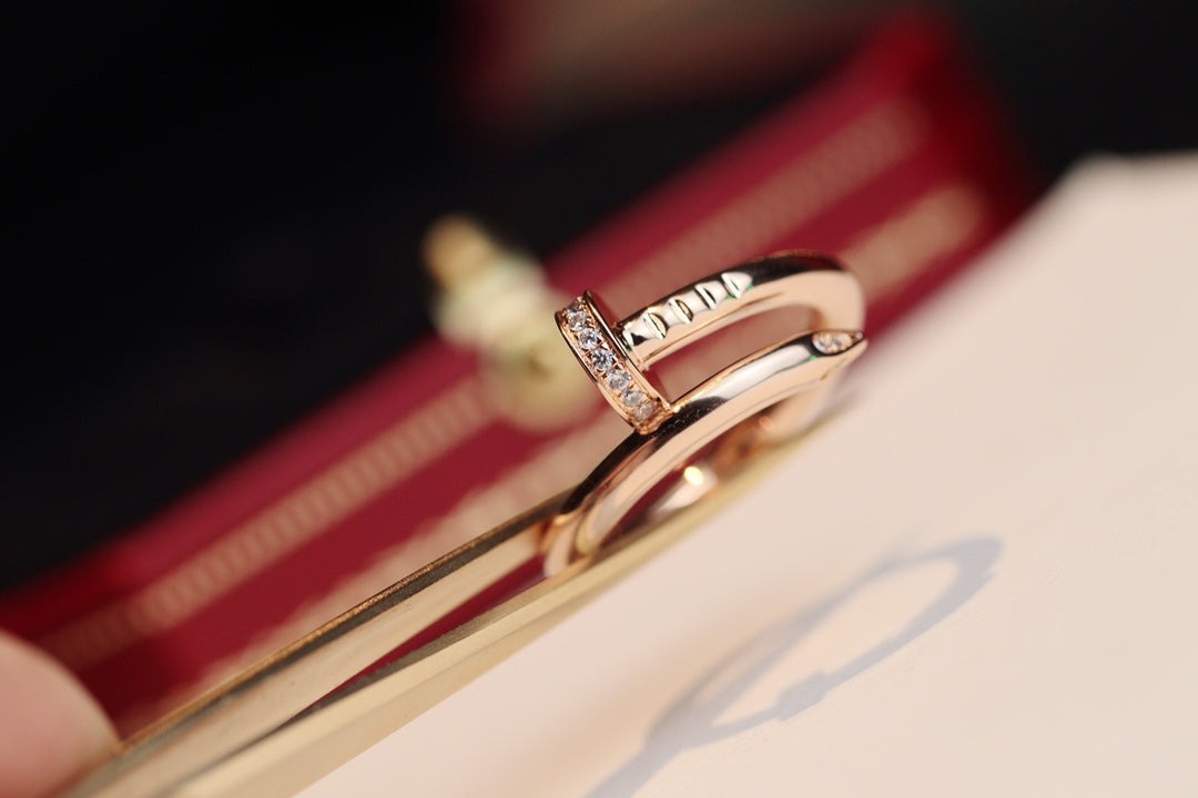 Aura JUSTE RING 2.65MM PINK GOLD DIAMOND