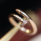 Aura JUSTE RING 2.65MM PINK GOLD DIAMOND