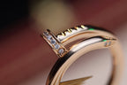 Aura JUSTE RING 2.65MM PINK GOLD DIAMOND
