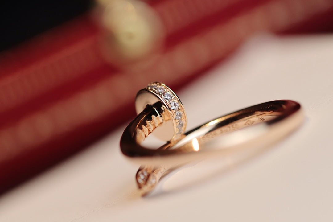 Aura JUSTE RING 2.65MM PINK GOLD DIAMOND