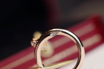 [⭐Aura ]JUSTE RING 2.65MM PINK GOLD DIAMOND