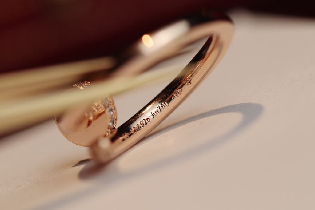 Aura JUSTE RING 2.65MM PINK GOLD DIAMOND