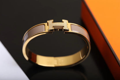 [⭐Aura ]H BRACELET GOLD DIAMOND