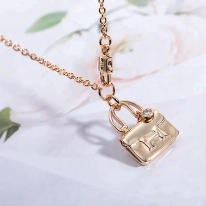 [⭐Aura ]AMULETTE PEDANT ROSE GOLD NECKLACE