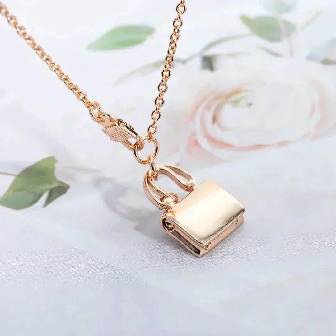 [⭐Aura ]AMULETTE PEDANT ROSE GOLD NECKLACE