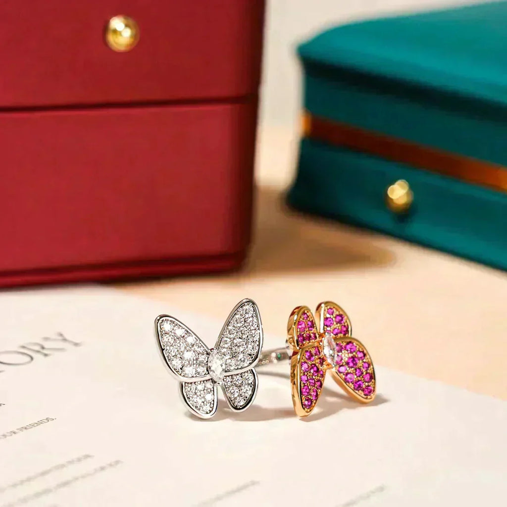 Aura TWIN BUTTERFLY DIAMOND RING