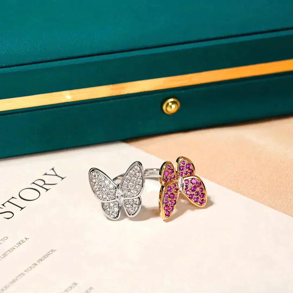 Aura TWIN BUTTERFLY DIAMOND RING
