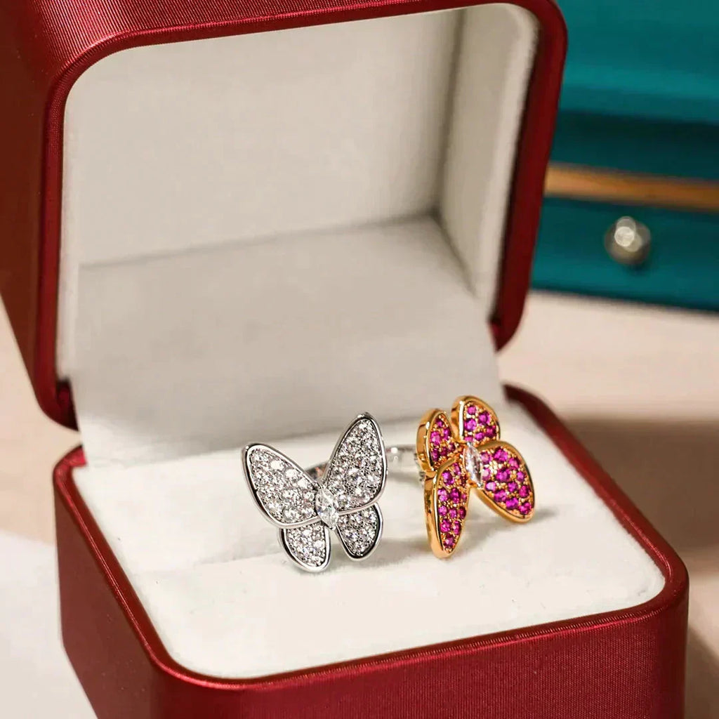 Aura TWIN BUTTERFLY DIAMOND RING