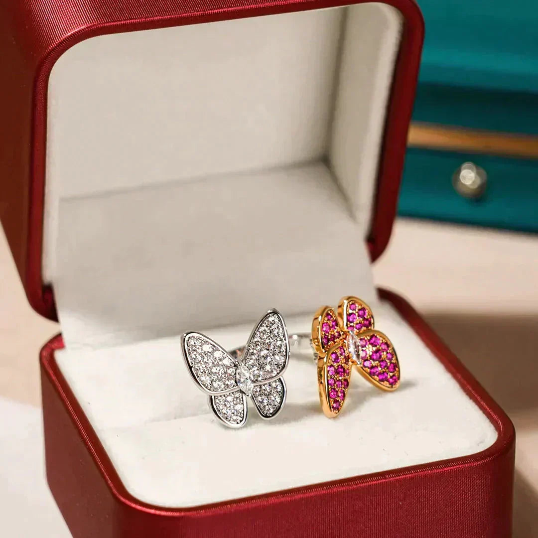 Aura TWIN BUTTERFLY DIAMOND RING