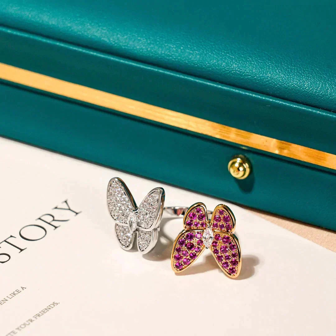 Aura TWIN BUTTERFLY DIAMOND RING