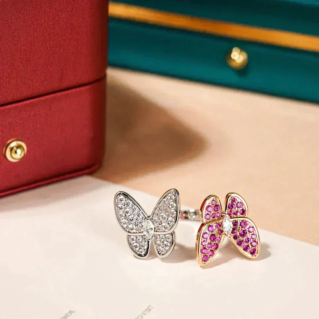 Aura TWIN BUTTERFLY DIAMOND RING