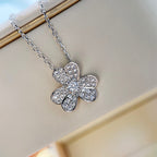 Aura CLOVER DIAMOND HALSKETTE SILBER