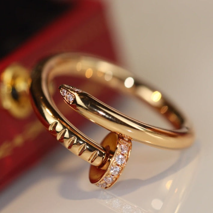 Aura JUSTE RING 2.65MM GOLD DIAMOND