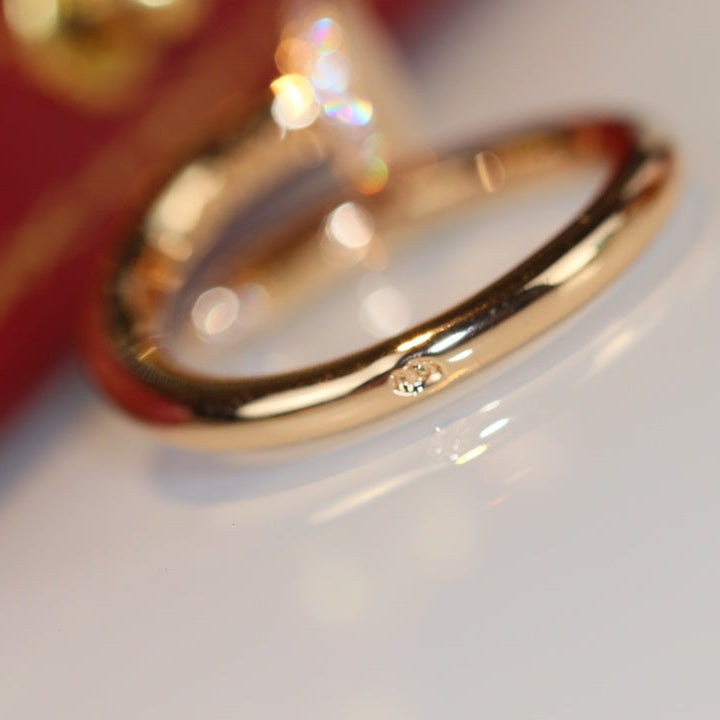 Aura JUSTE RING 2.65MM GOLD DIAMOND
