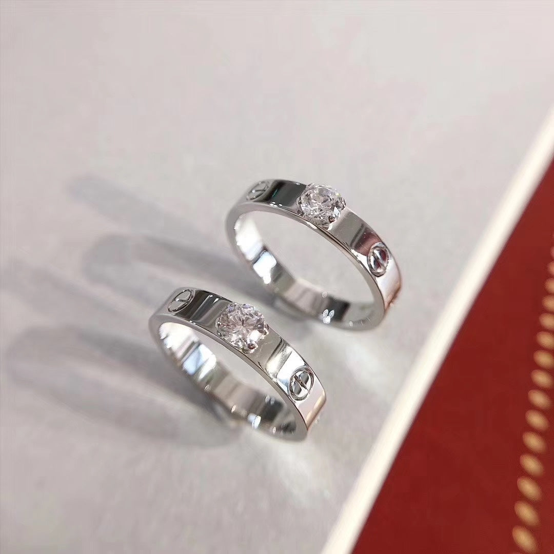 Aura LOVE RING 3.6MM 1 BIG DIAMOND