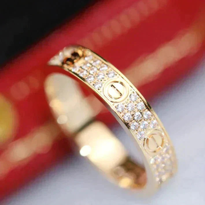 Aura LOVE RING 3.6MM DIAMANT PAVÉ