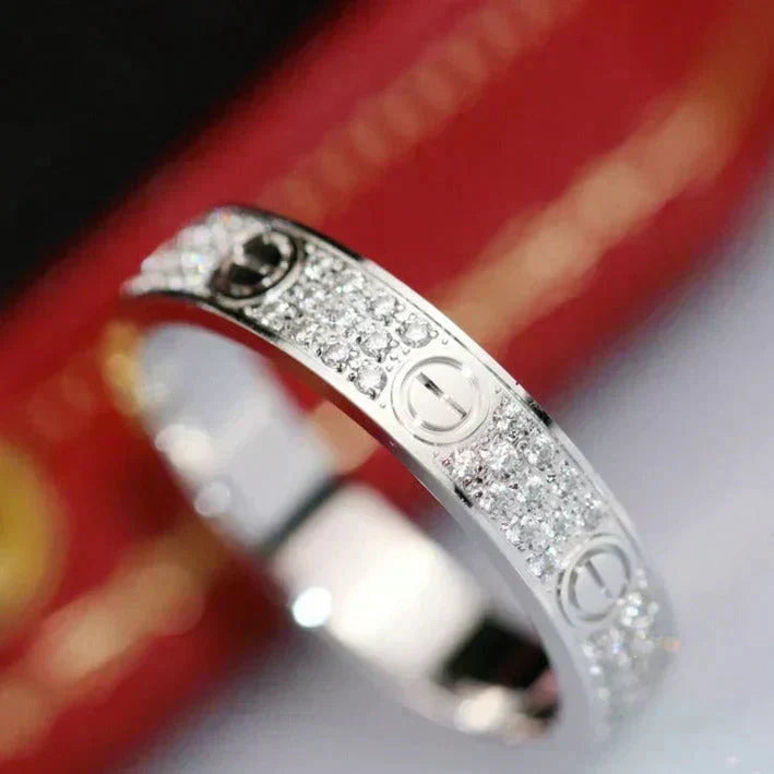 Aura LOVE RING 3.6MM DIAMOND PAVED