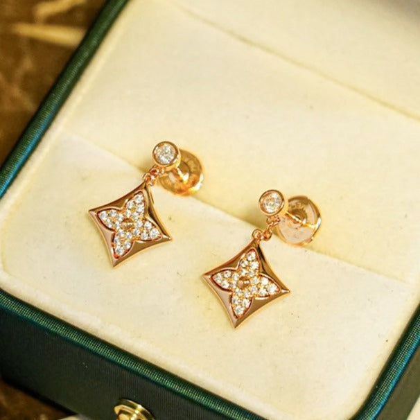 Aura STAR DIAMONDS EARRINGS GOLD