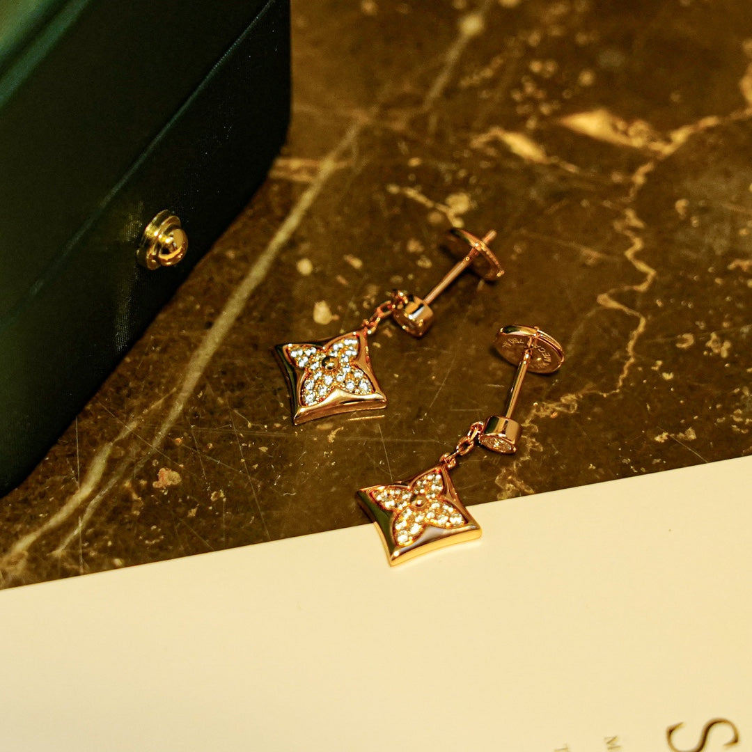 Aura STAR DIAMONDS EARRINGS GOLD