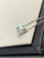 Aura POP H LIGHT BLUE NECKLACE