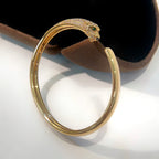 Aura PANTHERE GOLD DIAMOND OPEN BRACELET
