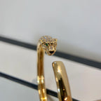 Aura PANTHERE GOLD DIAMOND OPEN BRACELET